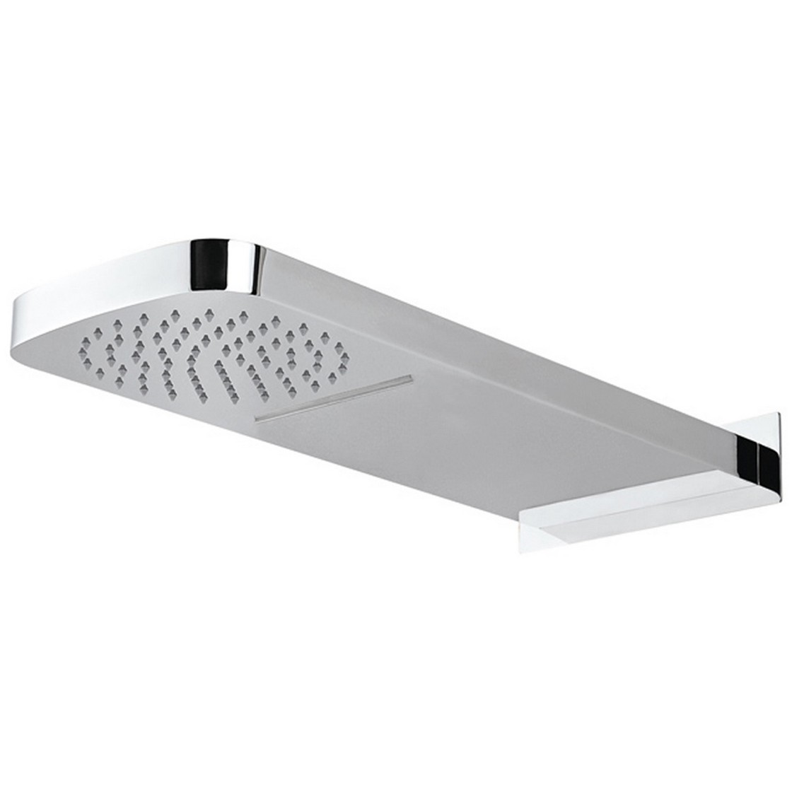 Kopfbrause aus Edelstahl,  Unterputz 463-AL